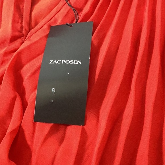 ZAC POSEN
Pleated Chiffon Cape Dress - Picture 16 of 16